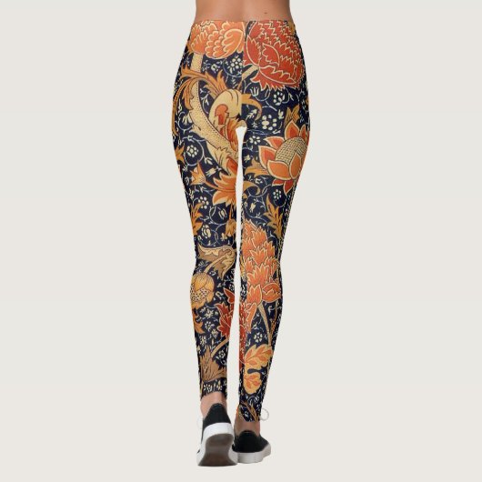 Floral Pattern, William Morris Leggings (Achterkant)
