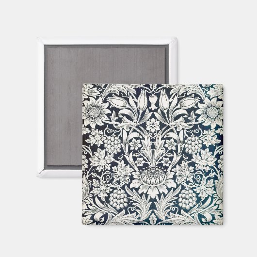  Floral Pattern, William Morris Magneet (Voorkant / Achterkant)