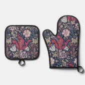Floral Pattern, William Morris Ovenwant & Pannenlap Set (Voorkant)
