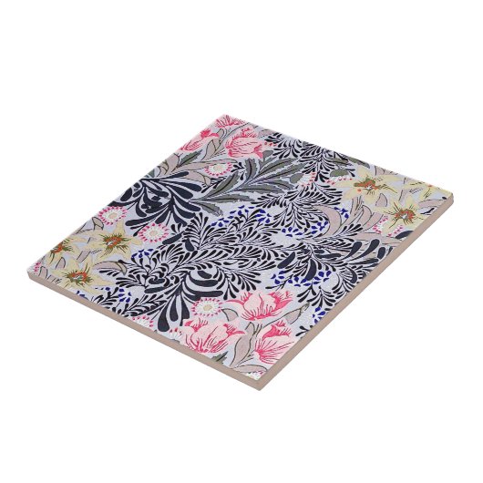 Floral Pattern, William Morris Tegeltje (Zijkant)