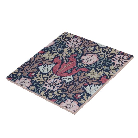 Floral Pattern, William Morris Tegeltje (Zijkant)