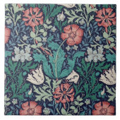  Floral Pattern, William Morris Tegeltje (Voorkant)