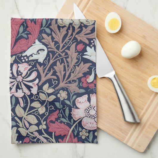  Floral Pattern, William Morris Theedoek (Quarter Fold)