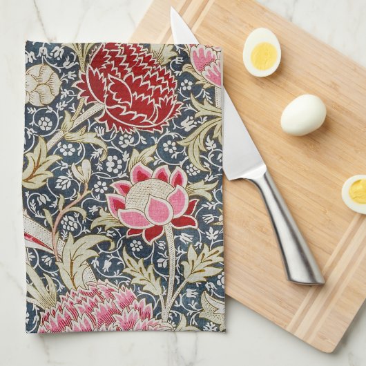 Floral Pattern, William Morris Theedoek (Quarter Fold)