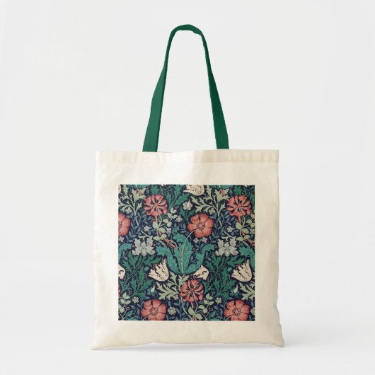  Floral Pattern, William Morris Tote Bag (Voorkant)