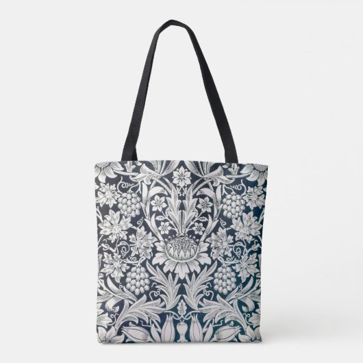  Floral Pattern, William Morris Tote Bag (Achterkant)