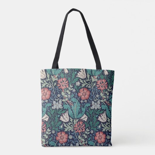  Floral Pattern, William Morris Tote Bag (Achterkant)