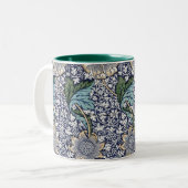 Floral Pattern - William Morris Tweekleurige Koffiemok (Voorkant links)