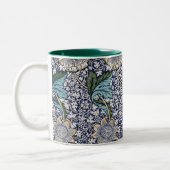 Floral Pattern - William Morris Tweekleurige Koffiemok (Links)