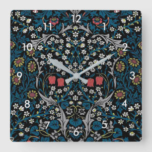  Floral Pattern, William Morris Vierkante Klok