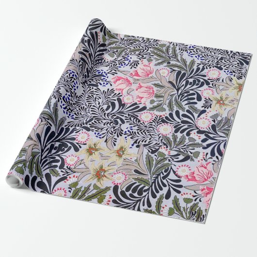 Floral Pattern, William Morris Wrapping Paper Cadeaupapier (Uitgerold)