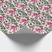 Floral Pattern Wrapping Paper Cadeaupapier (Hoek)