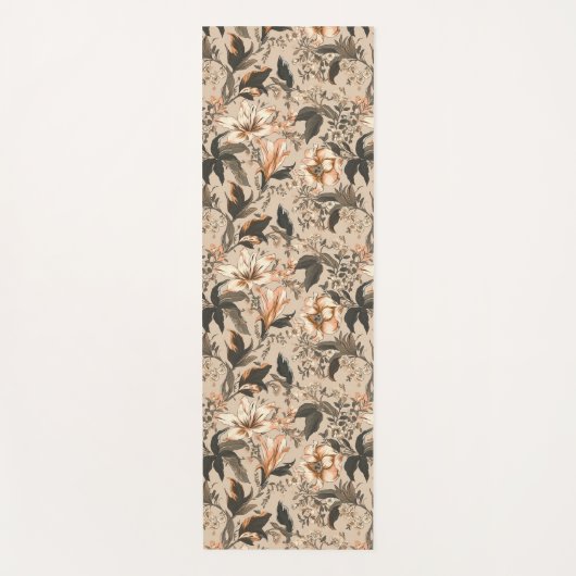  Floral Pattern Yoga Mat (Voorkant)