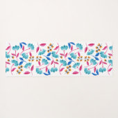 Floral Pattern Yogamat (Achterkant (horizontaal))