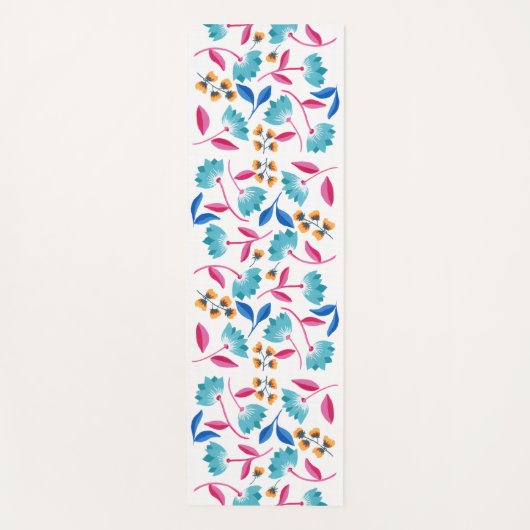 Floral Pattern Yogamat (Voorkant)