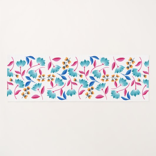 Floral Pattern Yogamat (Voorkant (horizontaal))