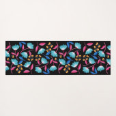 Floral Pattern Yogamat (Achterkant (horizontaal))