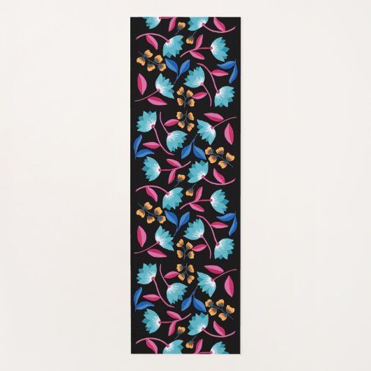 Floral Pattern Yogamat (Voorkant)