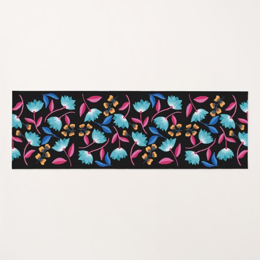 Floral Pattern Yogamat (Voorkant (horizontaal))