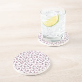 Floral Pattern Zandsteen Onderzetter (Zijkant)