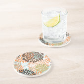 Floral Pattern Zandsteen Onderzetter (Zijkant)