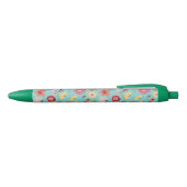 Floral Pattern Zwarte Inkt Pen (Bovenkant)