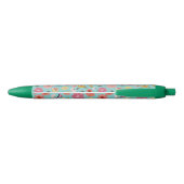 Floral Pattern Zwarte Inkt Pen (Achterkant)