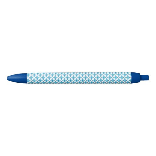 Floral Pattern Zwarte Inkt Pen (Voorkant)
