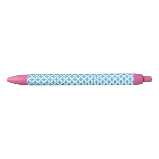 Floral Pattern Zwarte Inkt Pen (Voorkant)