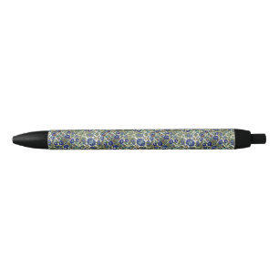 Floral Pattern Zwarte Inkt Pen