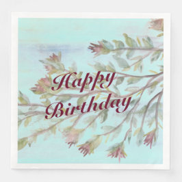 Floral Patterned Accented Servetten