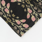 Floral Patterned Designer Fleece Deken (Hoek)