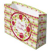  Floral Patterned Designer Groot Cadeauzakje (Achterkant Gekanteld)