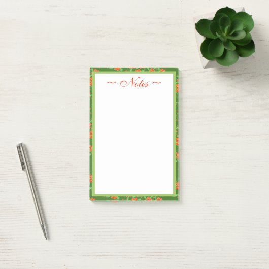 Floral patterned designer post-it® notes (Kantoor)