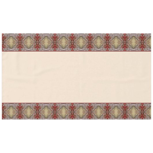 Floral Patterned Designer Tafelkleed (Voorkant (Horizontaal))