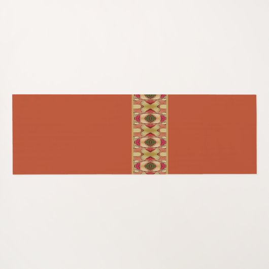 Floral Patterned Designer Yogamat (Achterkant (horizontaal))