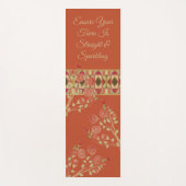 Floral Patterned Designer Yogamat (Voorkant)