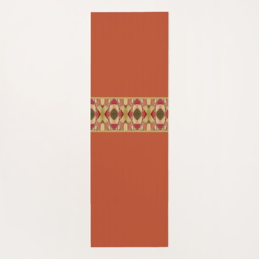 Floral Patterned Designer Yogamat (Achterkant)