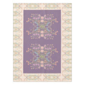 Floral Patterned Edging Paars Tafelkleed (Voorkant)