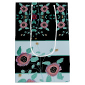 Floral Patterned Elegant Medium Cadeauzakje (Achterkant)