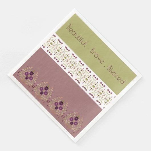 Floral Patterned Elegant Servet (Hoek)