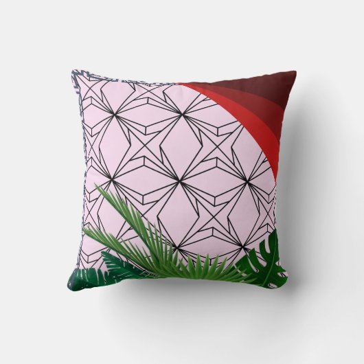 Floral-patterned kussen, tuin gooien kussen (Achterkant)