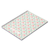 Floral patterned pink and orange notitieboek (Linkerzijde)