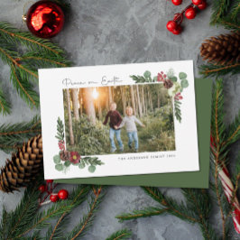  Floral Peace-fotokaart Feestdagenkaart