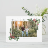  Floral Peace-fotokaart Feestdagenkaart (Staand voorkant)