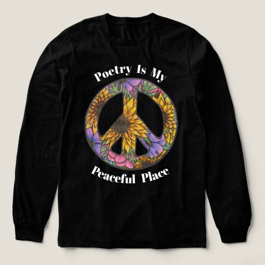 Floral Peace Shirt For Poets and Teachers (Voorkant)