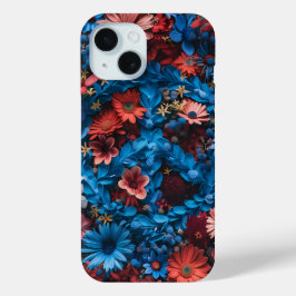 Floral Peace Sign Telefoonhoesje iPhone 15 Case