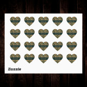 Floral Peach Green Cream William Morris Inspired Hart Sticker