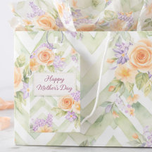 Floral Peach Lavender Sage Happy Mother's Day