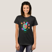 Floral Peacock Cute Birds Animal Graphic 1 T-shirt (Voorkant volledig)
